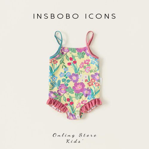 INSbobo儿童连体吊带泳衣