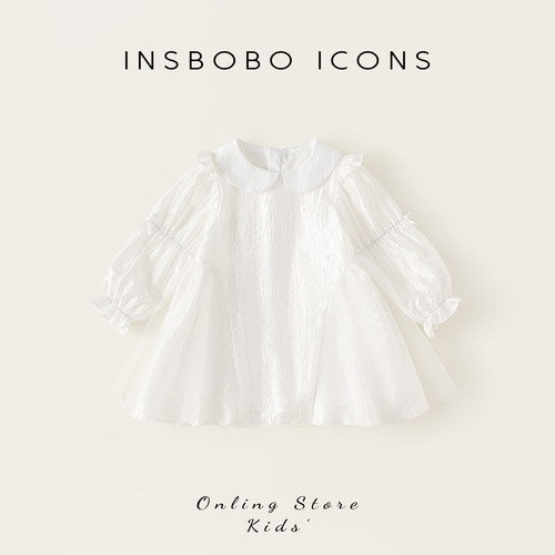 INSbobo网纱长袖连衣裙