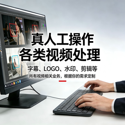 视频处理人工去除添加字幕去文字水印去logo（即梦ai 豆包抖音）