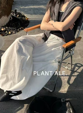 春夏新款灯笼裤一宽松高腰垂感显瘦阔腿拖地裤工装休闲裤女KK627