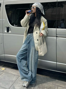 韩系通勤宽松春款西装外套女