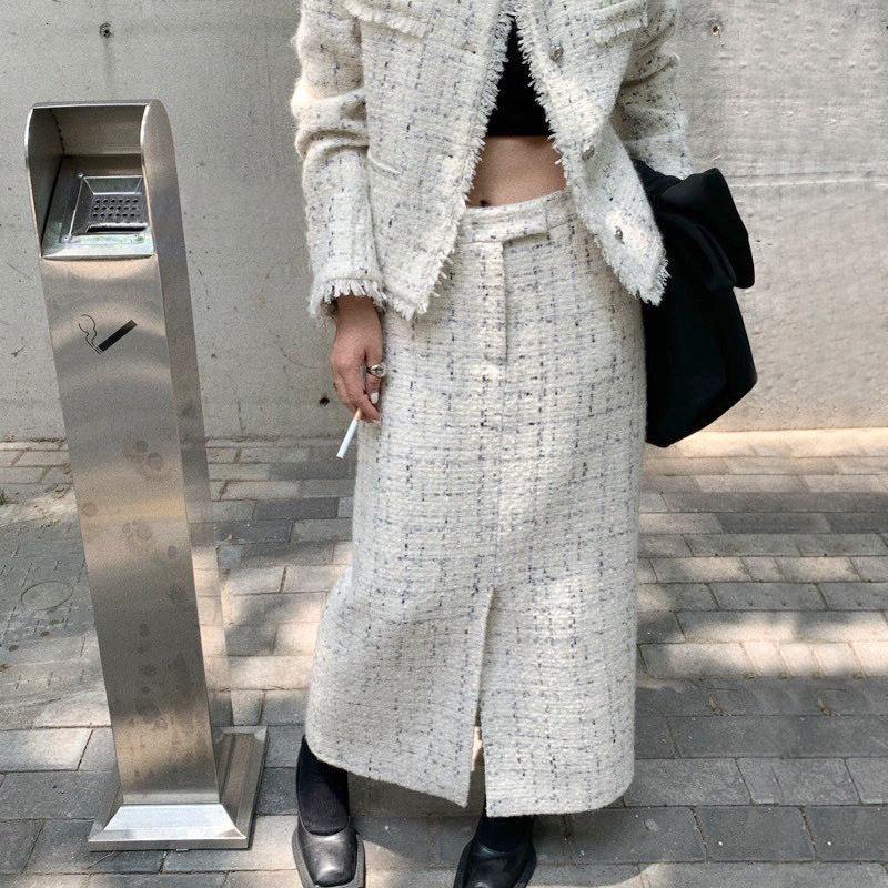 法式复古风新款小香风半身裙