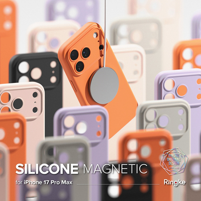 韩国Ringke沙色硅胶全包磁吸手机壳适用苹果iPhone17ProMax手机保护套带相机按键清新软糯手感防摔壳高级纯色