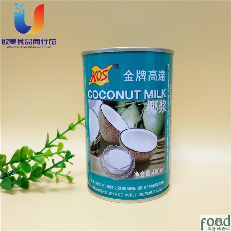 正品甄想记kos金牌高达椰浆老高达高浓度西米露原料400ML 5听包邮图片