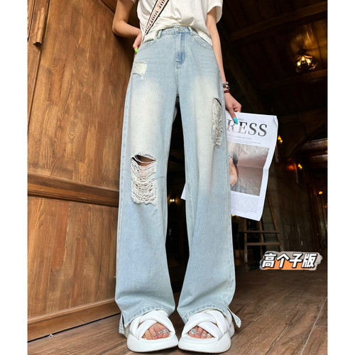 阔腿长裤薄款牛仔夏季加长女裤