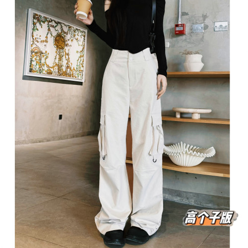 高腰原创猫猫家长裤加长女裤