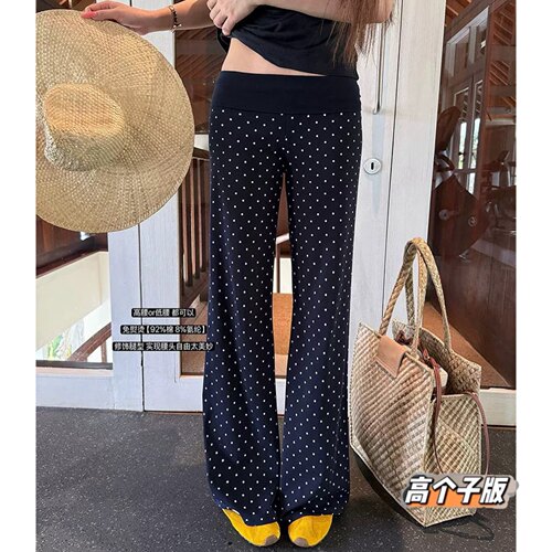 中腰原创猫猫家长裤加长女裤