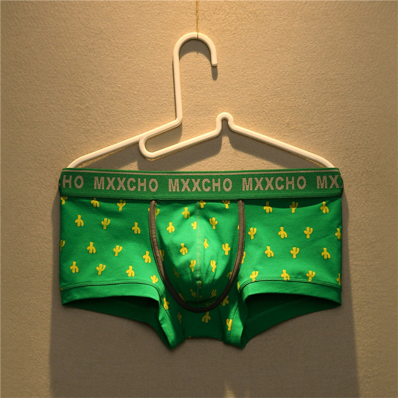 男纯棉内裤低腰青年潮时尚四角裤