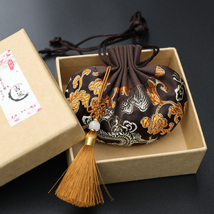 桂花香包香囊空袋龙纹绸缎高端刺绣古风艾草香袋男士 宫廷中药荷包