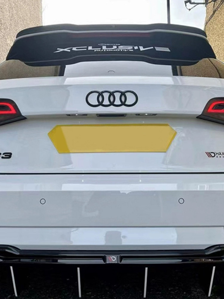 AUDI A3 해치백 14-20 모델 스포츠 모델 MAX에 적합합니다. 손상이 없고 펀칭이 없는 소형 후방 날개 고정 바람 날개 장식 부품