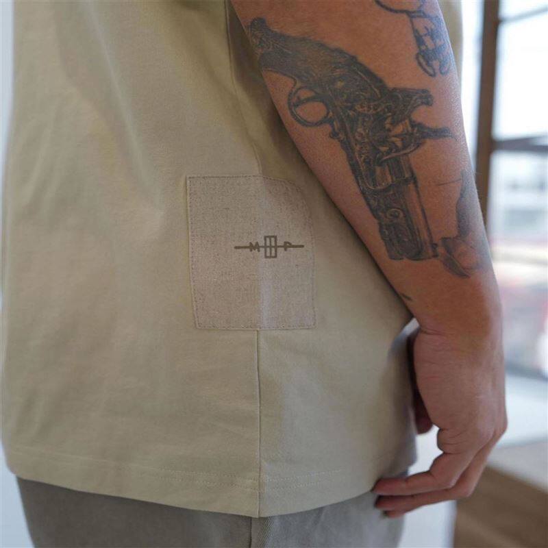 MADNESSXPEACE 및 AFTER SHAWN YUE 10주년 기념 조인트 포켓 남성용 반팔 티셔츠