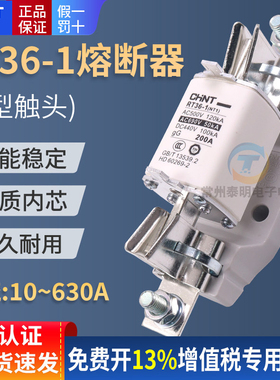 CHNT正泰保险丝管式陶瓷熔断器熔芯RT36-1 250A 200A安NT1 RT16-1