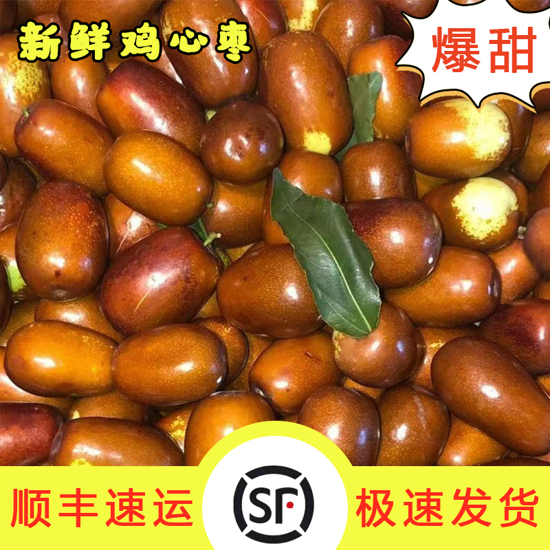 【现摘现发】脆甜鸡心枣当季新鲜水果大红枣长枣子宁夏灵武冬枣子