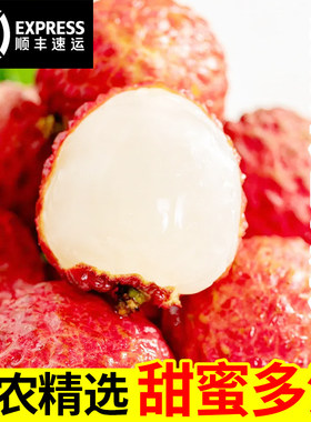 【顺丰到家】2025桂味荔枝当季水果黑妃子叶笑整箱现货