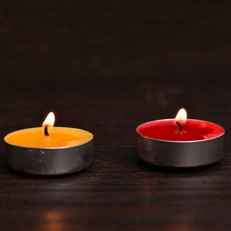 无烟蜡烛酥油烛 小蜡烛佛堂拜佛蜡烛照明蜡烛清明冬至祭祀铝壳蜡