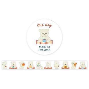 分装胶带Cozyca表现社透明胶带黑猫小熊可爱盐系手帐素材胶带分装