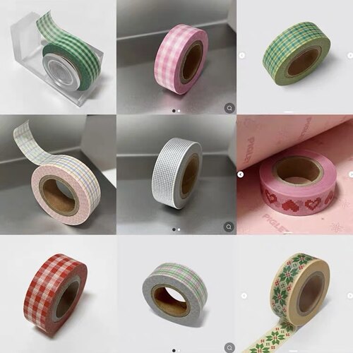 分装胶带 韩国yoyil studio胶带基础格纹手帐素材复古风胶带分装