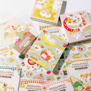 分装便签 日本古川纸工哈姆太郎蛋糕奶酪蔬菜水果限定贴纸便签