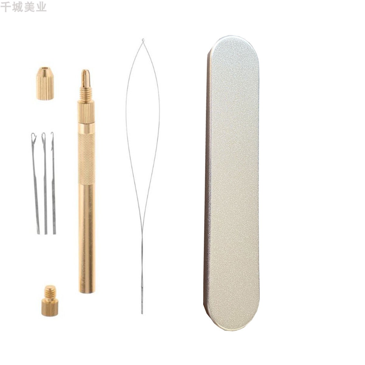 假发钩针接发钩针金色钩针 拉发钩针 金属多用钩针 假发铝钩针