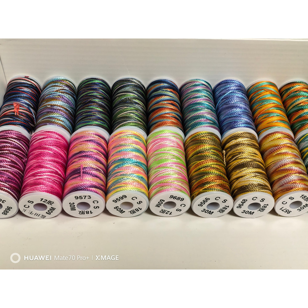 CS彩线小轴彩色股线 手工线 手绳线 6股 12股  18股编织手绳线