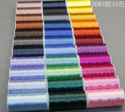 3股CS30#小轴股线 梭编 涤纶长纤线丝 线圈 绕线 线手工线手绳线