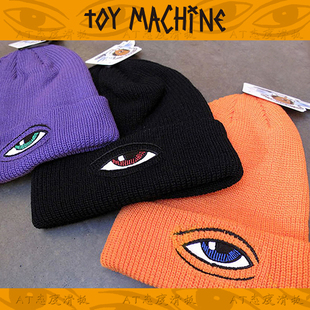 toymachine单眼仔冷帽保暖毛线帽针织帽JonyJ 杨超越 tt同款帽子