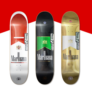 SHOX滑板DSM制造万宝路镭射7层枫木板面专业街式技巧动作双翘滑板