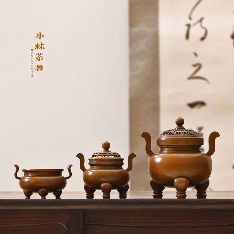 庆松堂苏工铜炉名家胡庆松制线香炉檀香炉马蹄足朝冠耳熏炉