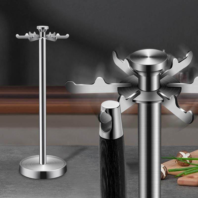 厨具收纳架304不锈钢厨房置物架家用锅铲汤勺旋转挂架厨房储物架,厨房/烹饪用具,抹布架/厨房清洁收纳架,淘宝优惠券,粉丝福利购,淘宝优惠卷