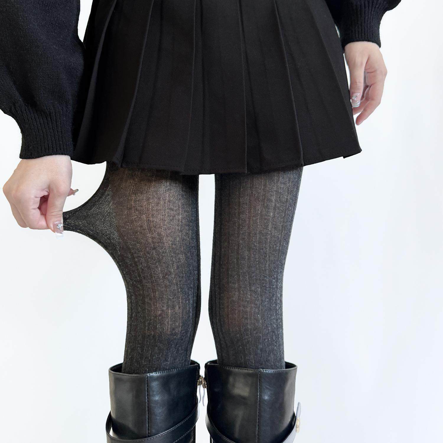 黑灰色连裤袜女春秋微透miu系薄款打底裤宽条秋冬美腿显瘦外穿女,女士内衣/男士内衣/家居服,连裤袜/打底袜,淘宝优惠券,粉丝福利购,淘宝优惠卷