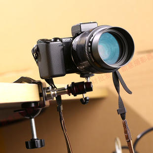 基站固定支架 迷你球形热靴1/4万向云台C型夹子摄影配件 多功能