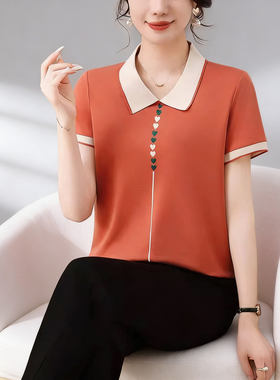 中老年妈妈夏季短袖运动服套装
