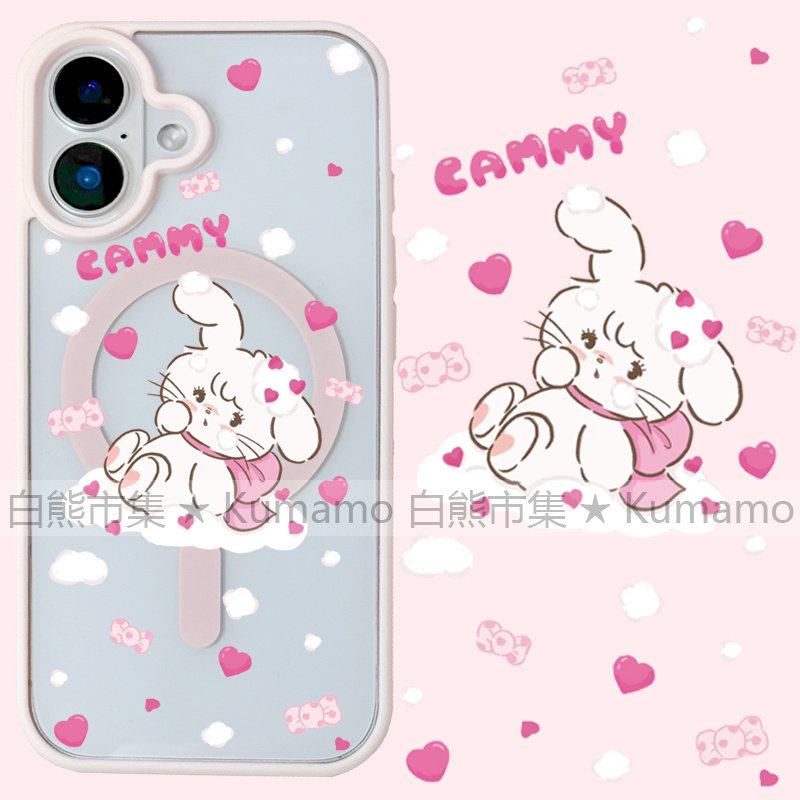 适用iphone17promax苹果17手机壳MagSafe磁吸16支架15透明14小兔mikko爱心25ultra卡通软妹16e可爱13保护套12