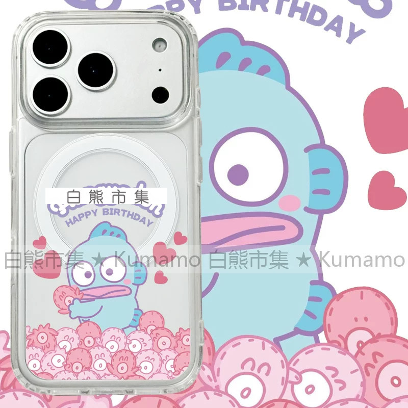 适用iphone17promax苹果17手机壳MagSafe磁吸16支架15透明14人鱼汉顿13丑鱼12卡通26ultra章鱼16e保护套女17e