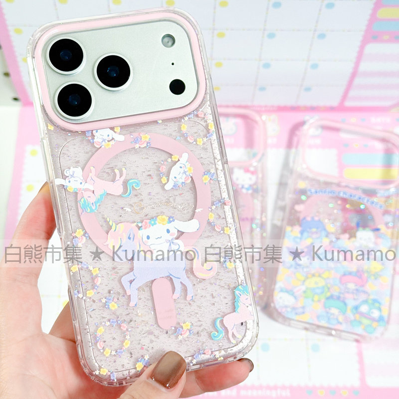 适用iphone17promax苹果17手机壳MagSafe磁吸16支架15独角兽14玉桂狗13少女无线充电17pro保护套三星s25ultra