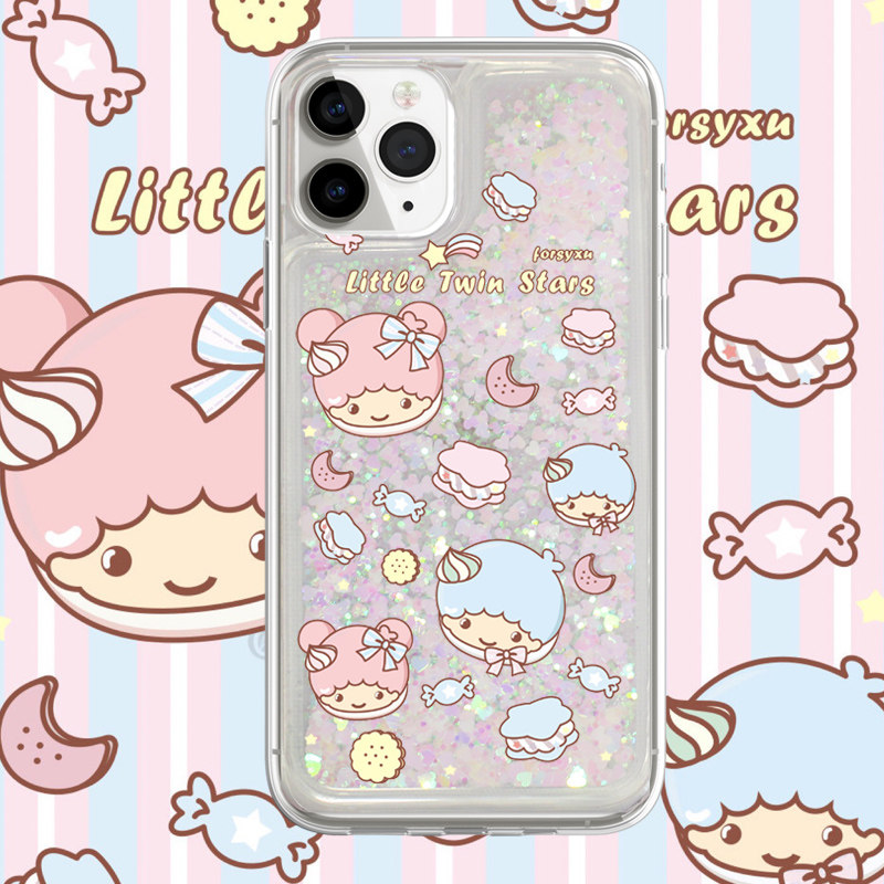 适用iphone17promax手机壳15苹果16三星24ultra华为oppovivo保护套13软14流沙12饼干双子星卡通11可爱ins风17