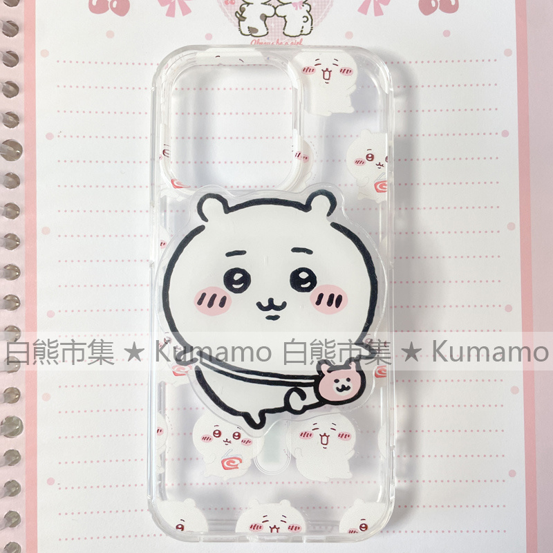 适用iphone17promax苹果16手机壳17磁吸支架MagSafe小八14透明13吉伊卡哇12吉伊15乌萨奇16pro无线充电保护套
