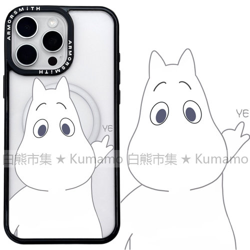 适用iphone17promax苹果18手机壳MagSafe磁吸18promax支架15卡通14河马姆明13卡通17e动漫12可爱ins保护套16e