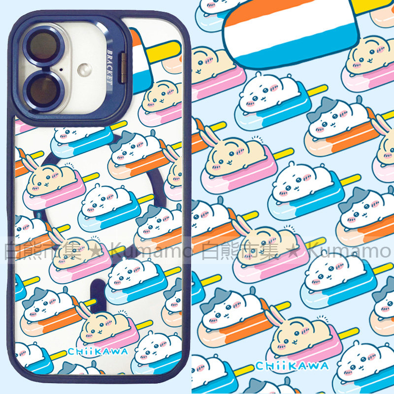 适用iphone17promax苹果17手机壳MagSafe磁吸16镜头支架15透明14吉伊卡哇25ultra雪糕小八13卡通16e保护套12