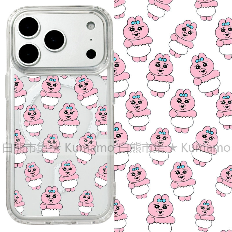 适用iphone17promax苹果16手机壳MagSafe磁吸15支架14透明13裤裤兔17内裤兔25ultra纸尿裤兔12搞怪保护套16e