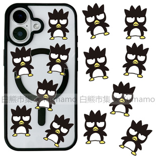 适用iphone17promax苹果17手机壳MagSafe磁吸16支架15透明14日系酷企鹅25ultra卡通企鹅16e可爱13保护套女12