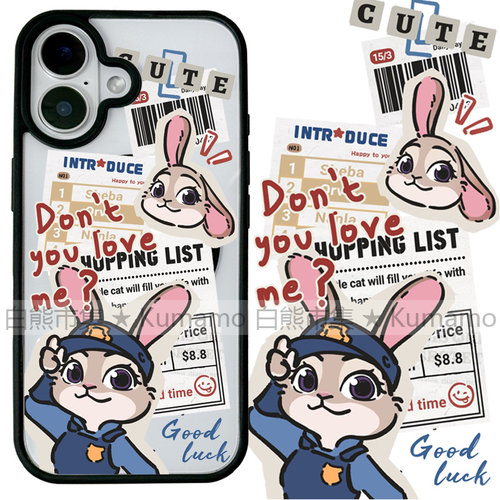 适用iphone17promax苹果16手机壳MagSafe磁吸15支架14透明13疯狂动物城17情侣尼克25ultra朱迪兔子17保护套女
