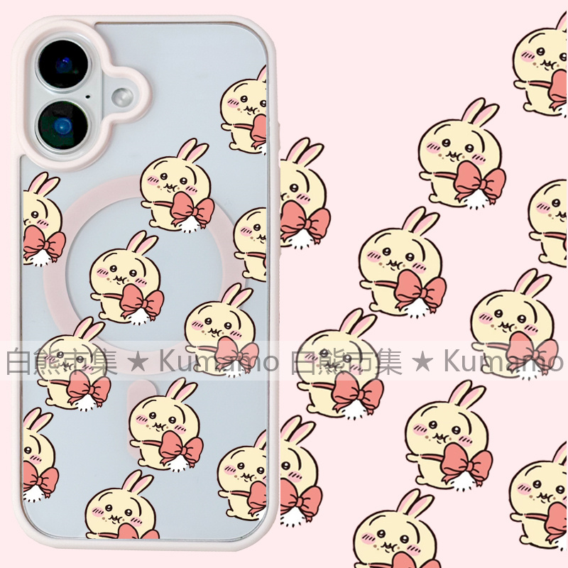 适用iphone17promax苹果16手机壳MagSafe磁吸15支架14透明13吉伊卡哇25ultra乌萨奇12女16e保护套17/7/8plus
