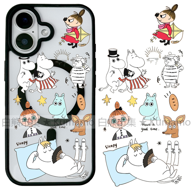 适用iphone17promax苹果16手机壳MagSafe磁吸15支架14透明13日系17姆明25ultra亚美17动漫16e卡通可爱保护套