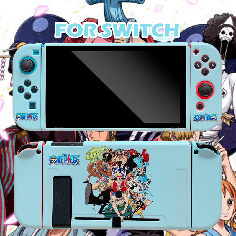 海贼王路飞switch任天堂OLED保护壳分体软壳动漫日系潮男卡包盒