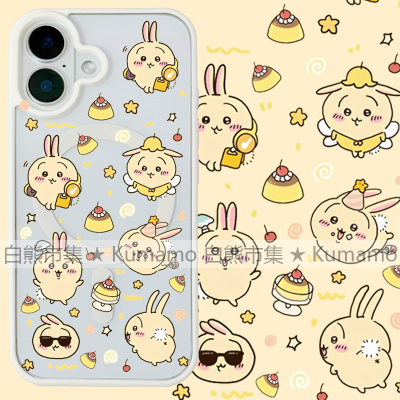 适用iphone17promax苹果16手机壳MagSafe磁吸15支架14透明13吉伊卡哇25ultra甜品12乌萨奇17保护套78plus/16e