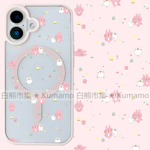适用iphone17promax苹果16手机壳MagSafe磁吸15支架14透明13卡娜赫拉25ultra小鸡12日系17卡通16e保护套少女