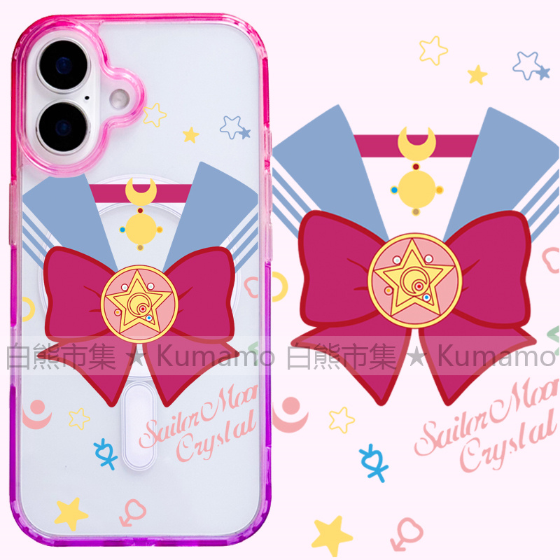 适用iphone17promax苹果17手机壳MagSafe磁吸16渐变15撞色14透明16e保护套华为三星s25ultra美少女战士动漫