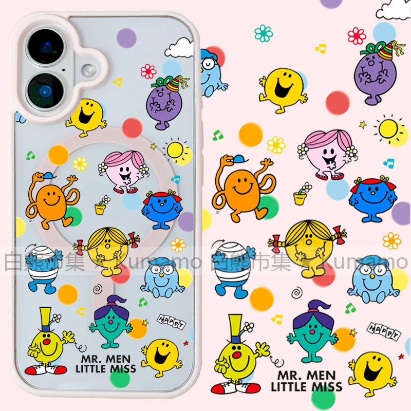 适用iphone17promax苹果17手机壳MagSafe磁吸16支架15透明14奇先生妙小姐25ultra日系卡通16e可爱13保护套12
