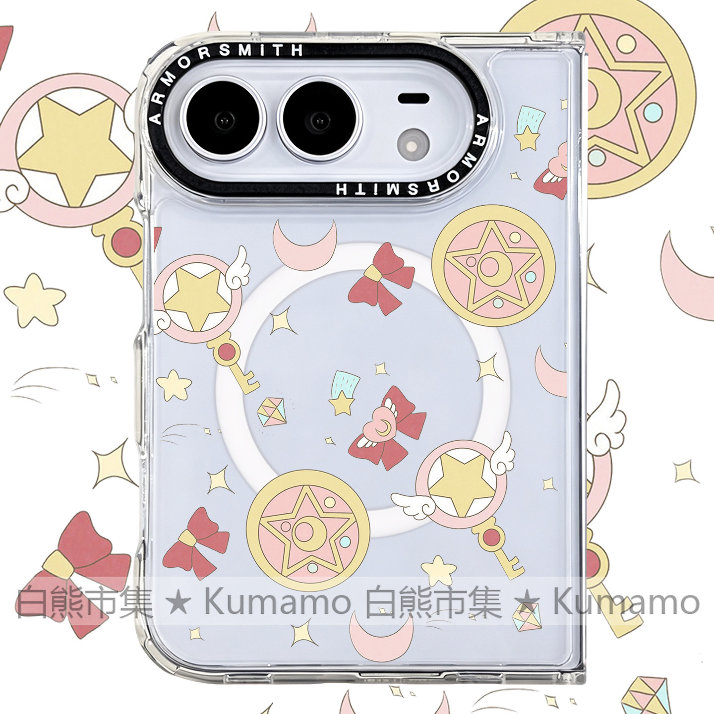 适用于iphoneDuo手机壳折叠屏苹果Duo保护壳折叠MagSafe磁吸透明保护套软边亚克力强磁防摔日系魔法变身器